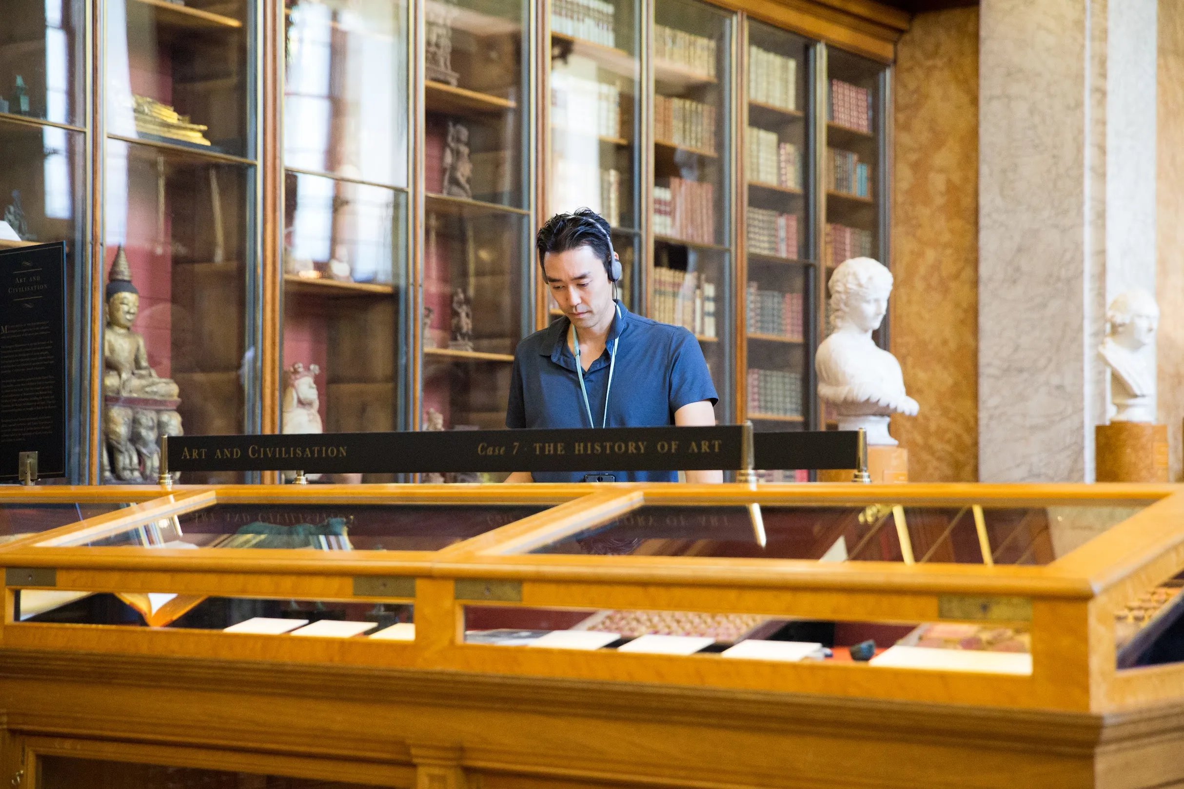 Eugene at a museum.